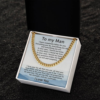 Fallen For You Cuban Link Chain