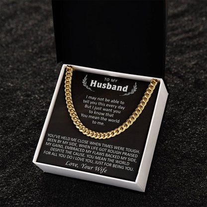 Gift For Husband - Just Be You - Cuban Cuban Link Chain