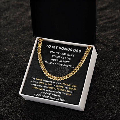 Cuban Link Chain Gift For Bonus Dad