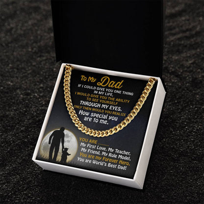 Best Father's Day Gift-Best Jewelry Gift For Dads-Cuban Link Chain Necklace For Dad