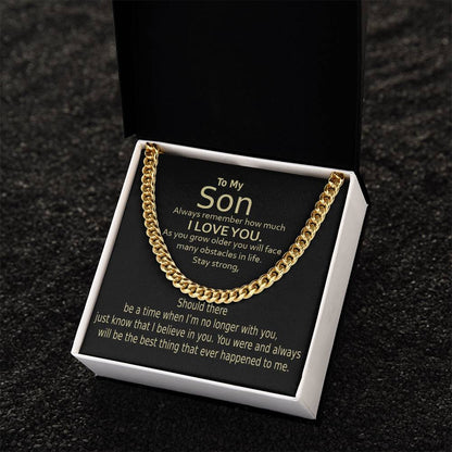Cuban Link Chain For Son