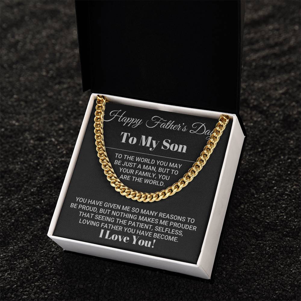 Father's Day Gift For Son Cuban Link Chain