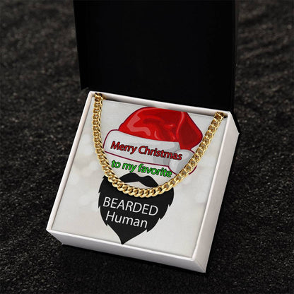 Favorite Bearded Human Cuban Link Chain
