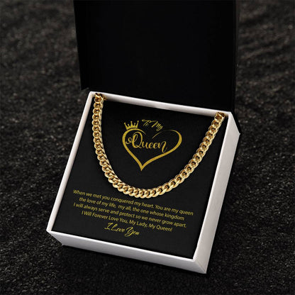 Cuban Link Chain Necklace For A Queen