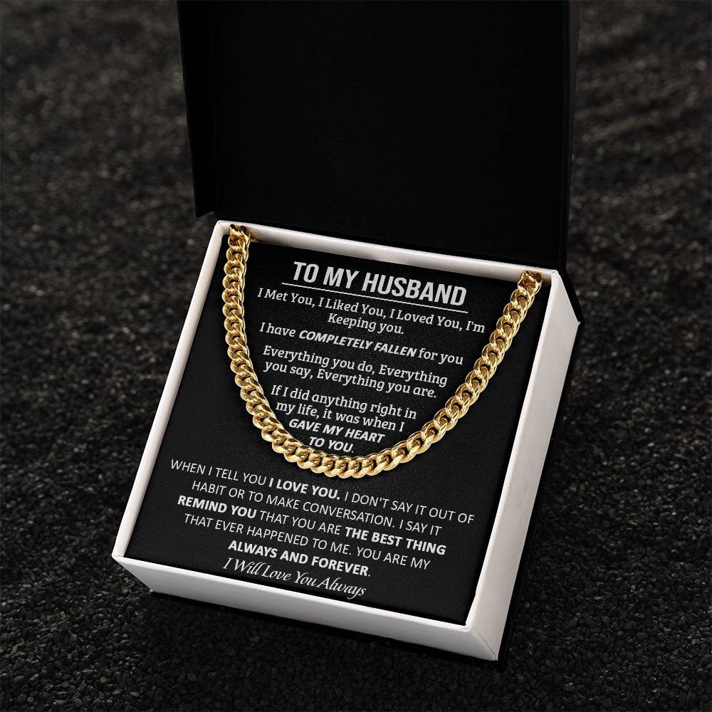 Gift For Husband - My Always - Cuban Link Cuban Link Chain