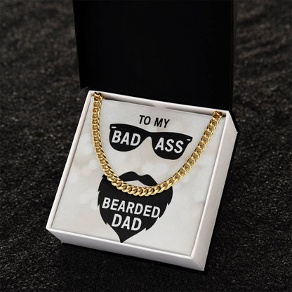 Bad Ass Dad  Cuban Link Chain Necklace