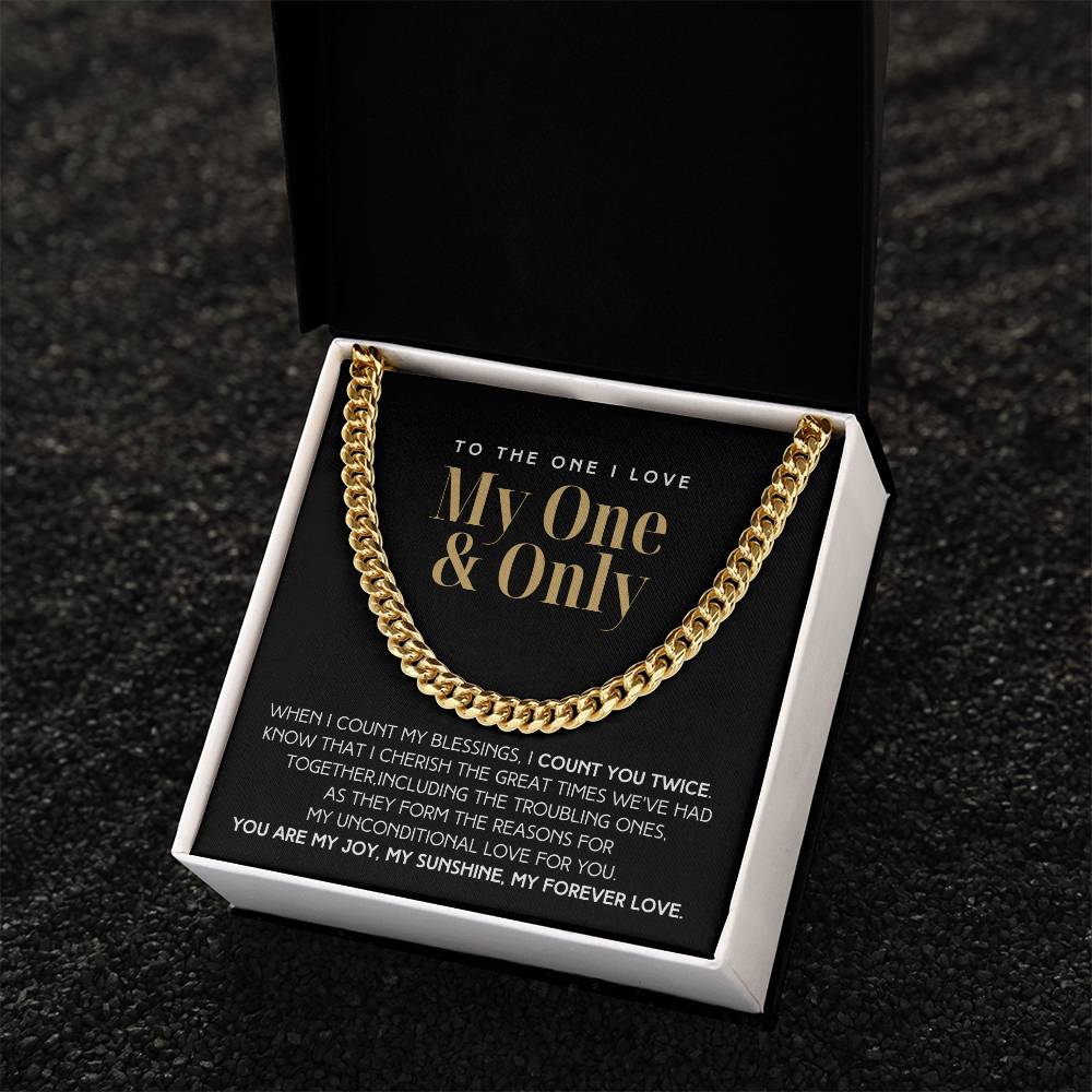 Count You Twice Christmas Gift For Him Link Chain  Limited Time Only - Grabs Yours Now! Cuban Link Chain