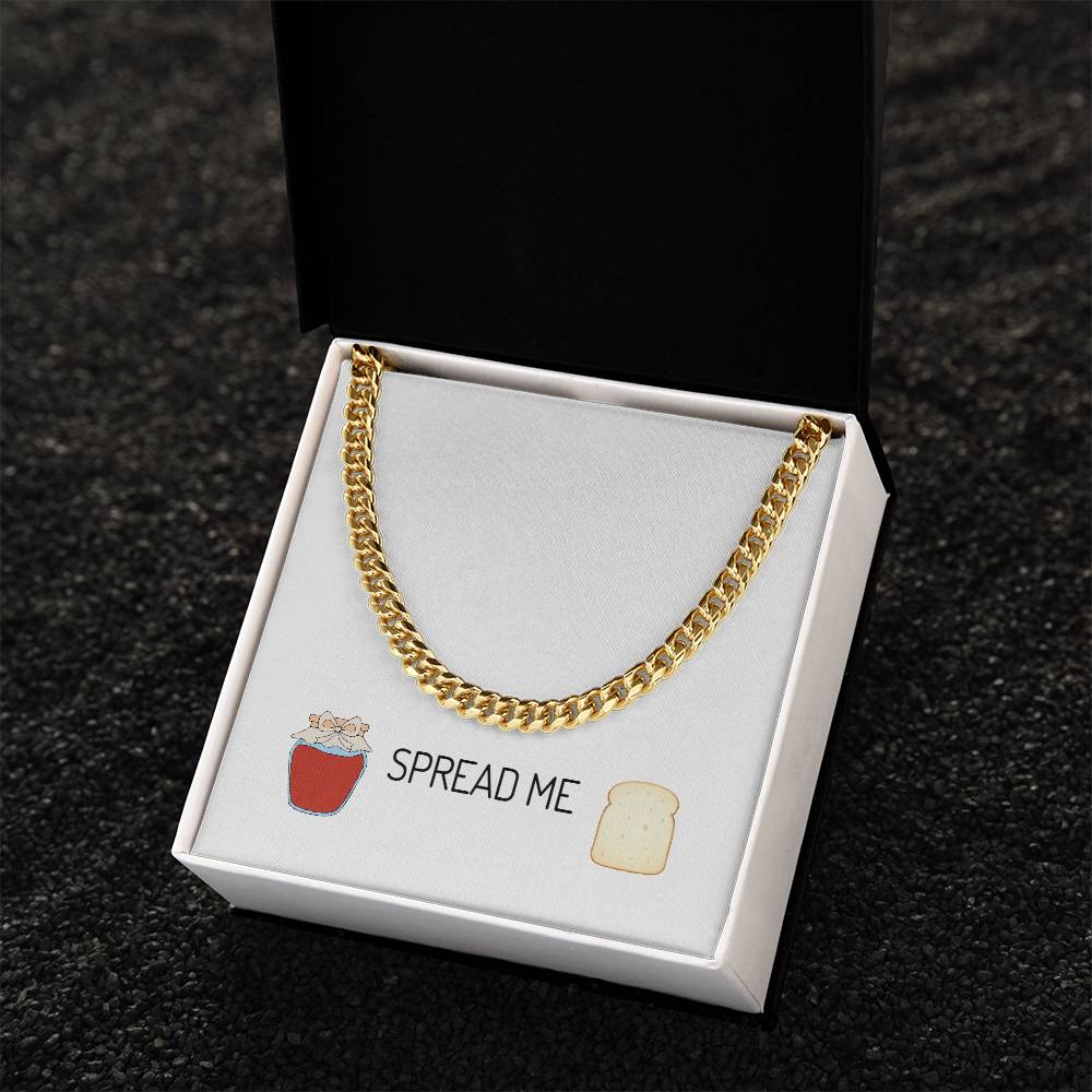 Chain Link Neckwear With Message Card & Luxury Gift Box Cuban Link Chain
