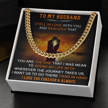 Gift For Husband - Fell In Love - Cuban Link Cuban Link Chain