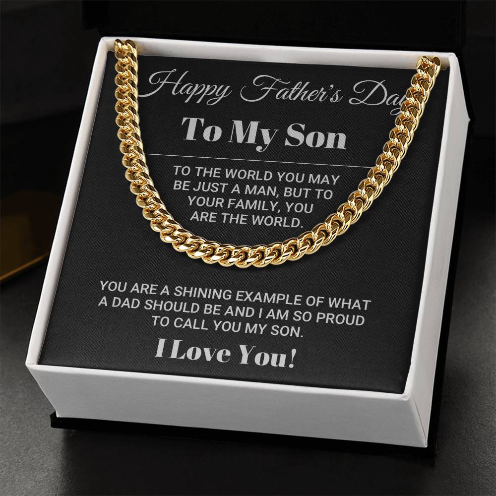 Father's Day Gift For Son Cuban Link Chain