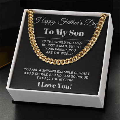 Father's Day Gift For Son Cuban Link Chain