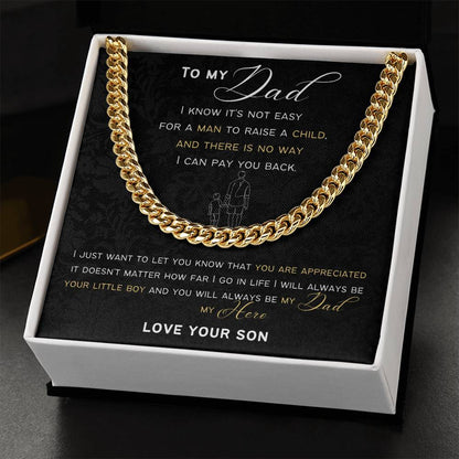 Cuban Link Chain Gift For Dad