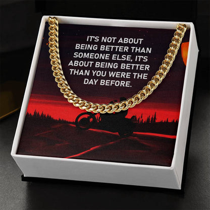 Gift For Bike  - Cuban Link Chain Necklace - Trending Now