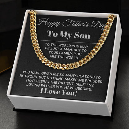 Father's Day Gift For Son Cuban Link Chain