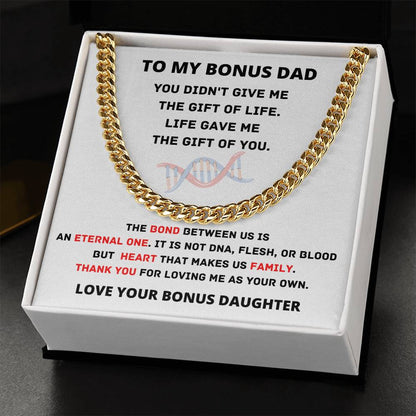Cuban Link Chain Gift For Bonus Dad