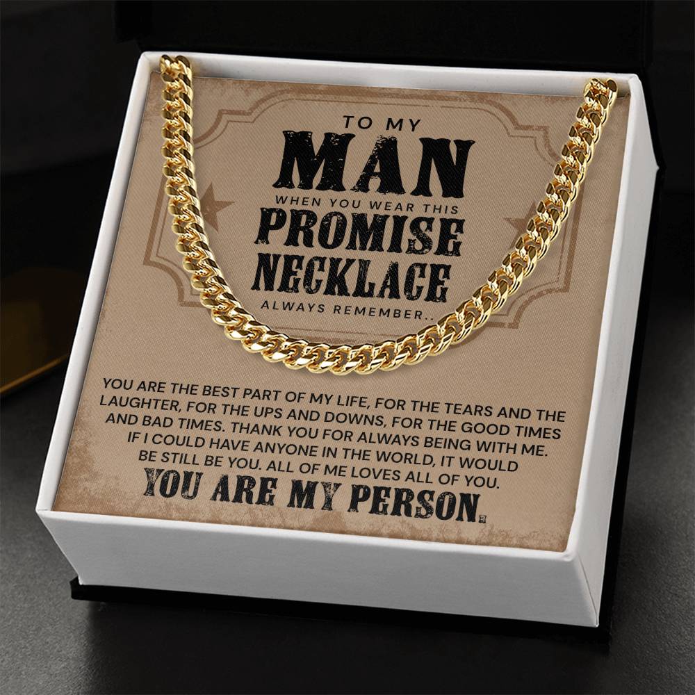 You Are The Best Part Of My Life - Cuban Link Chain Necklace