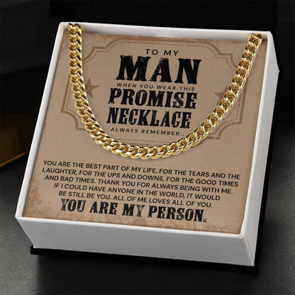 You Are The Best Part Of My Life - Cuban Link Chain Necklace