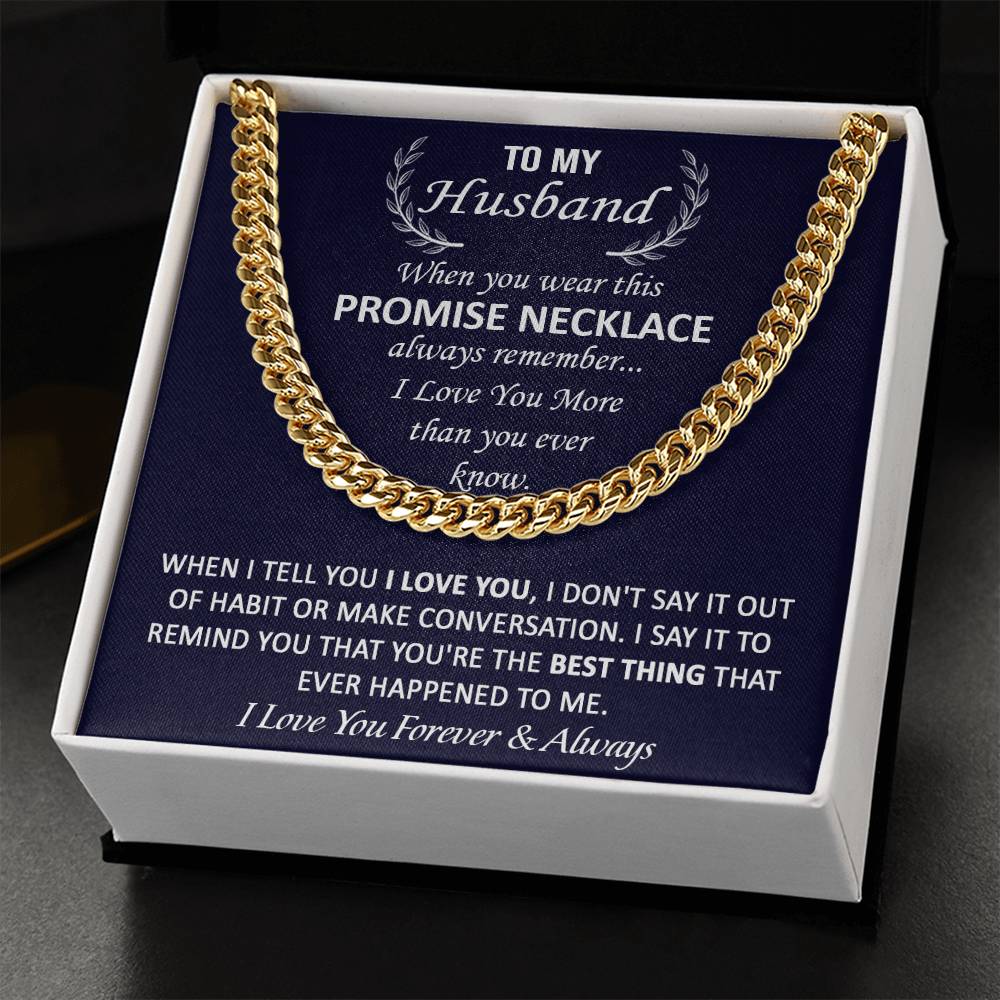 Gift For Husband - Conversation - Cuban Link Cuban Link Chain