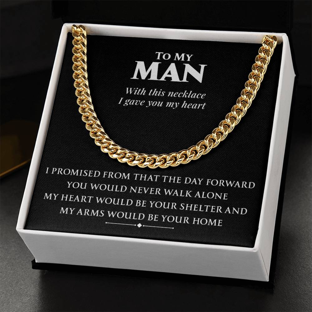 You Would Never Walk Alone Cuban Link Chain