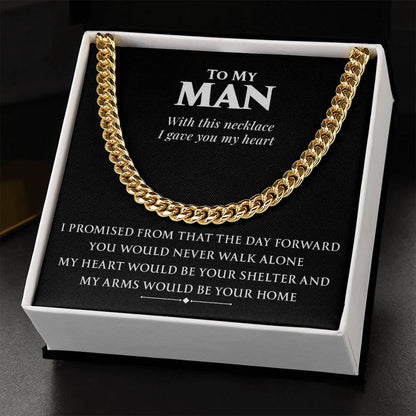 You Would Never Walk Alone Cuban Link Chain