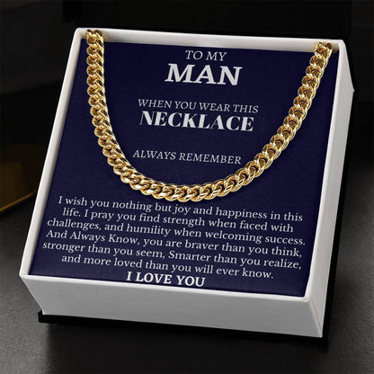 Gift For Boyfriend Cuban Link Chain