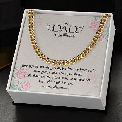 Dear Dad Cuban Link Chain