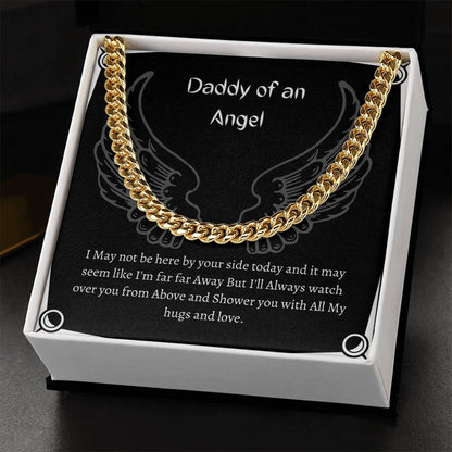 Daddy Of An Angel Cuban Link Chain