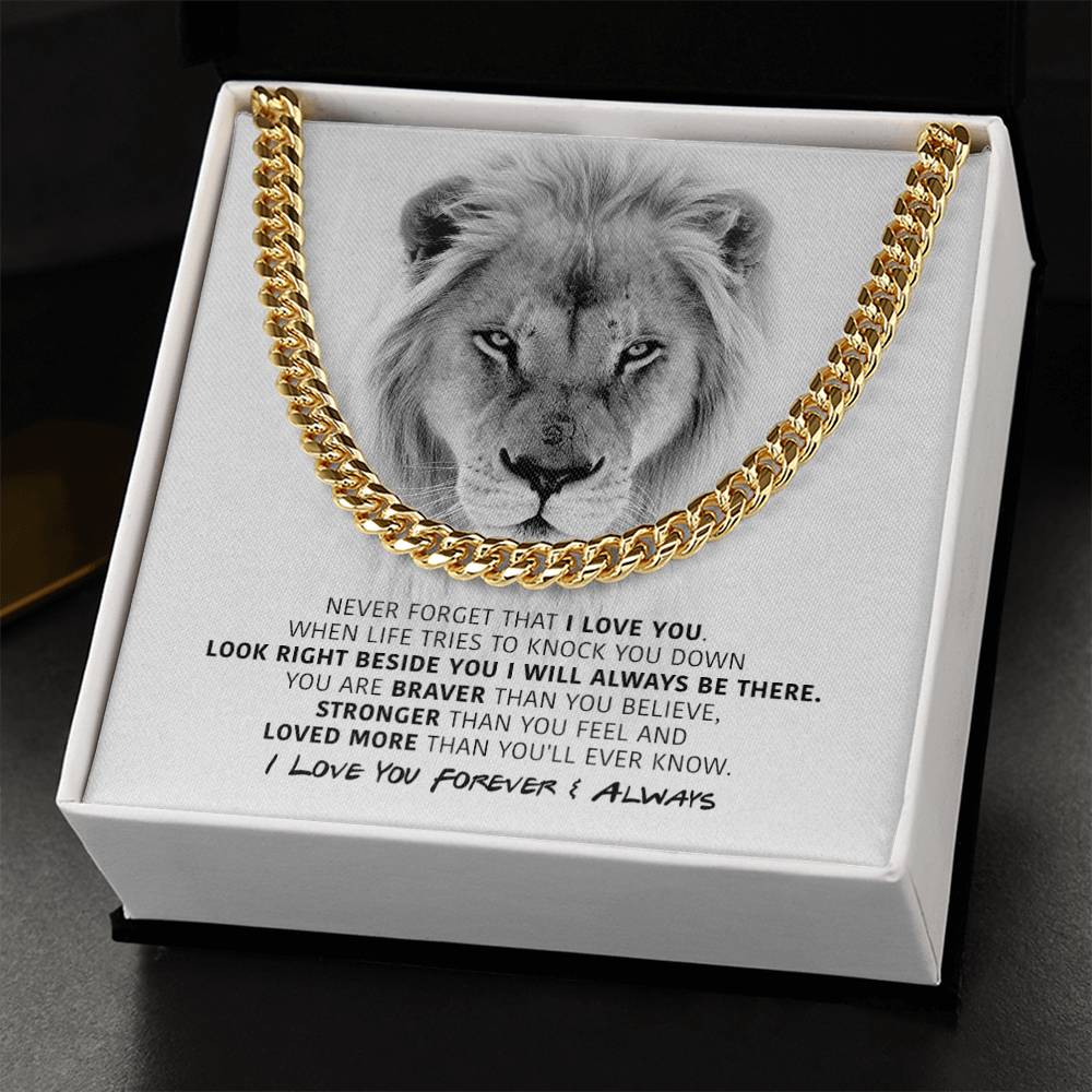 You Are Braver - Cuban Link Chain Necklace