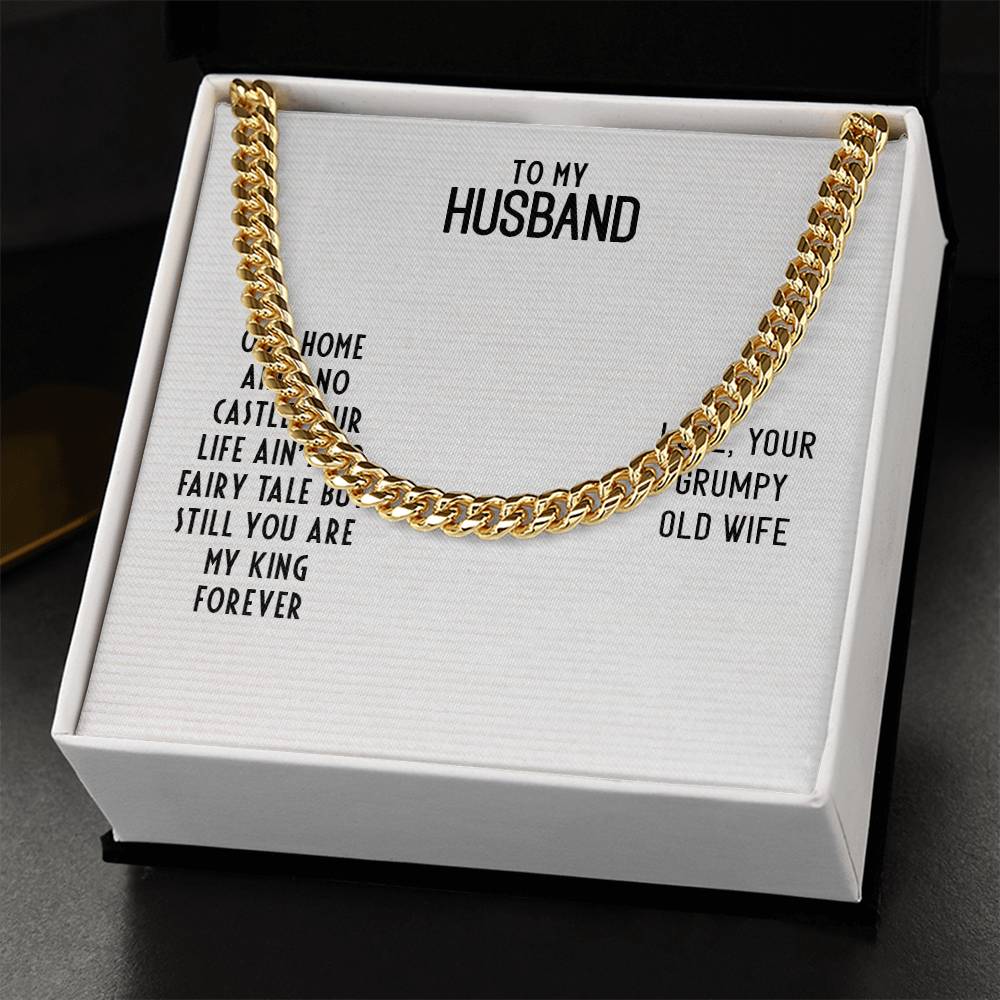 Cuban Link Chain For Husband. Chain Necklace Anniversary Gift For Husband Birthday Gift For Man Gift For Men Chain For