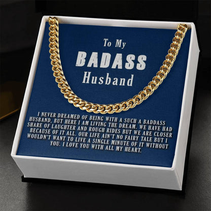 Badass Husband Cuban Link Chain