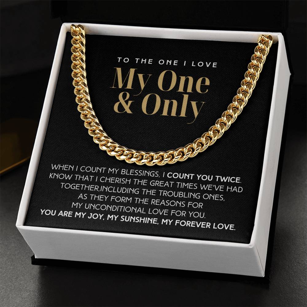 Count You Twice Christmas Gift For Him Link Chain  Limited Time Only - Grabs Yours Now! Cuban Link Chain