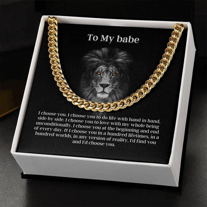 Fierce Love Cuban Link Chain Necklace