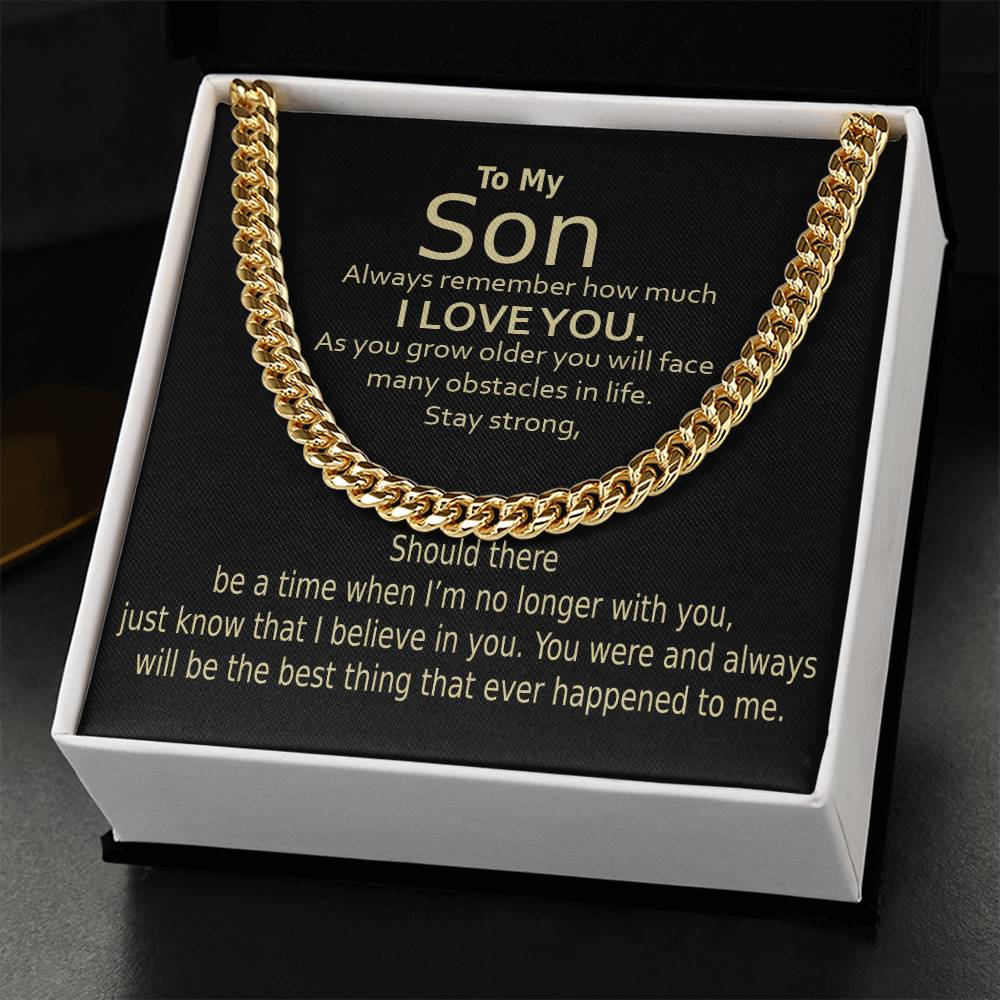 Cuban Link Chain For Son