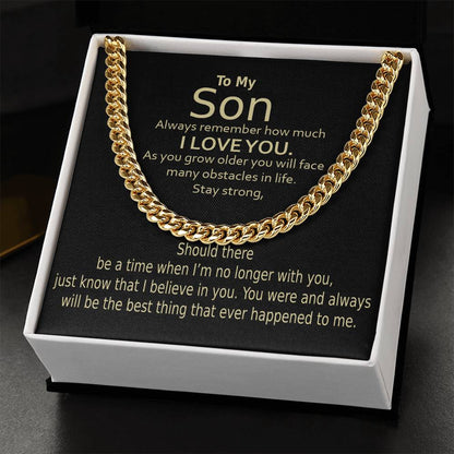 Cuban Link Chain For Son
