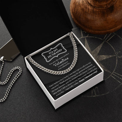 Valentines Day Gift For Husband Necklace Gift For Husband Gift For Husband To My Husband Jewelry Gift For Husband Cuban Link Chain