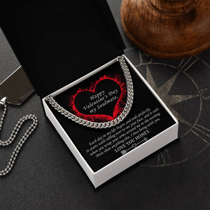 Valentine's Gift For Soulmate - More Than Anything Else I Love Being With You Cuban Link Chain