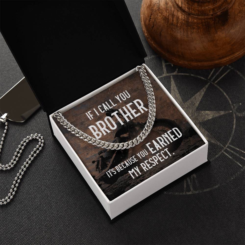 Cuban Chain Necklace For Men Gift For Fellow Biker Motorcycle Rider Gift Necklace Cuban Link Chain Necklace