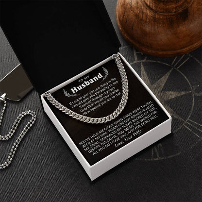 Gift For Husband - Embrace My Flaws - Cuban Cuban Link Chain