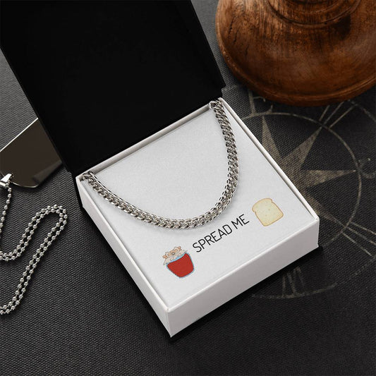 Chain Link Neckwear With Message Card & Luxury Gift Box Cuban Link Chain