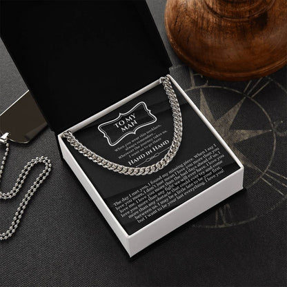 Valentines Day Gift For Him Chain Necklace Gift For Him Promise Necklace Gift To My Man Birthday Gift For Boyfriend An Cuban Link Chain