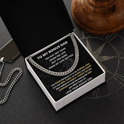 Cuban Link Chain Gift For Bonus Dad