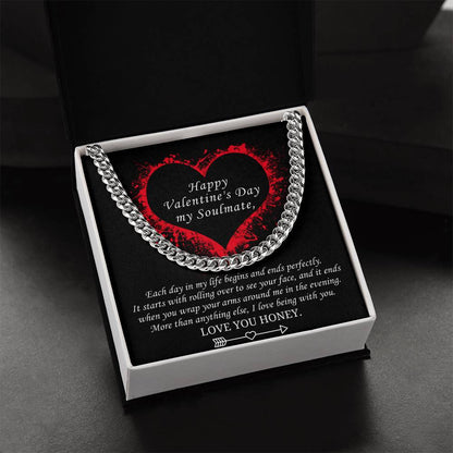Valentine's Gift For Soulmate - More Than Anything Else I Love Being With You Cuban Link Chain