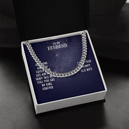 Cuban Link Chain For Husband. Chain Necklace Anniversary Gift For Husband Birthday Gift For Man Gift For Men Chain For