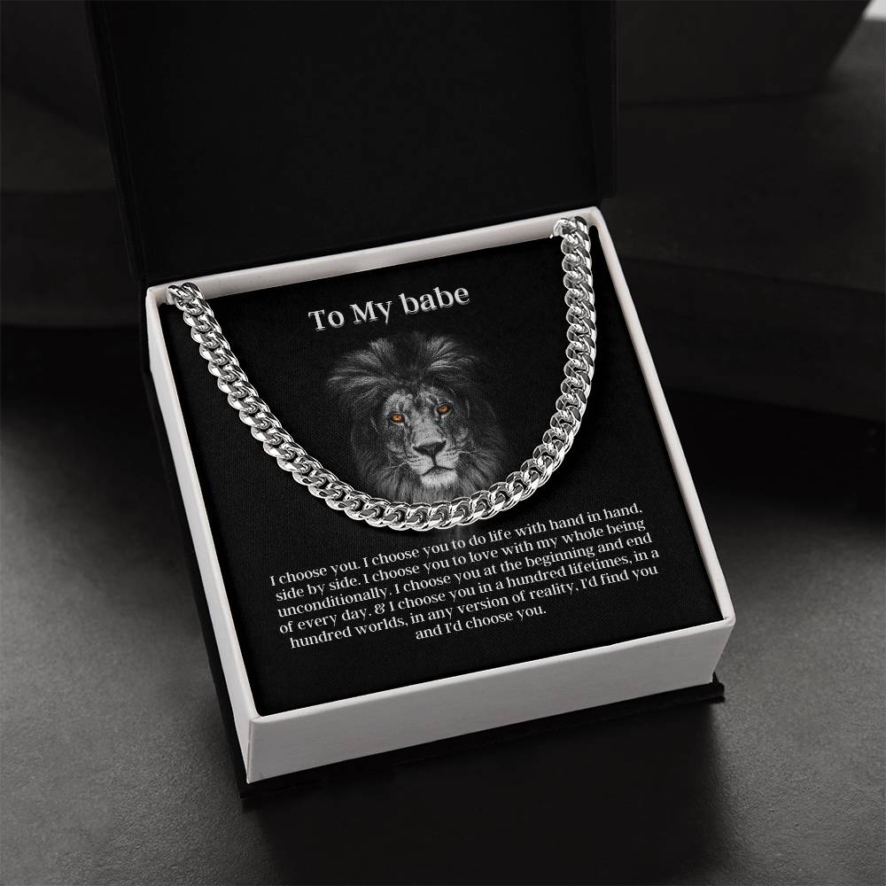 Fierce Love Cuban Link Chain Necklace