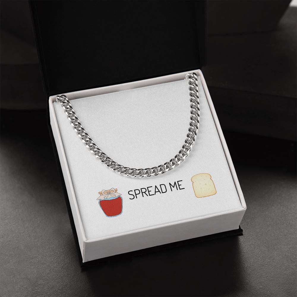 Chain Link Neckwear With Message Card & Luxury Gift Box Cuban Link Chain