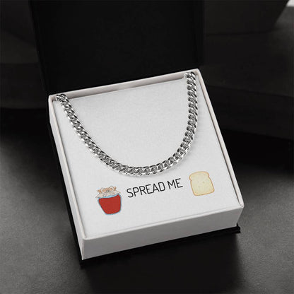 Chain Link Neckwear With Message Card & Luxury Gift Box Cuban Link Chain