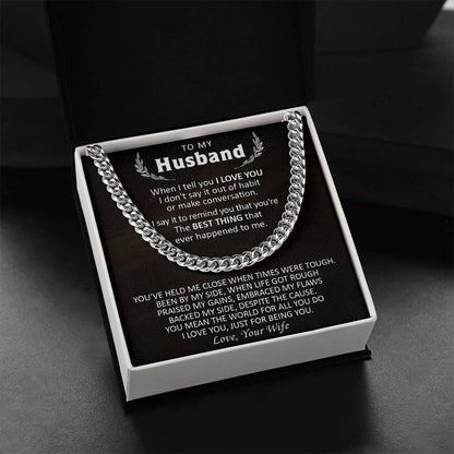 Gift For Husband - Be You - Cuban Cuban Link Chain