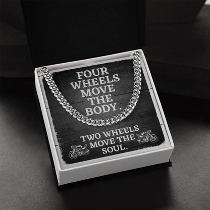 Cuban Chain Link Necklace For Men Motorcycle Enthusiast Gift Birthday Gift Necklace For Husband Boyfriend Son Cuban Link Chain