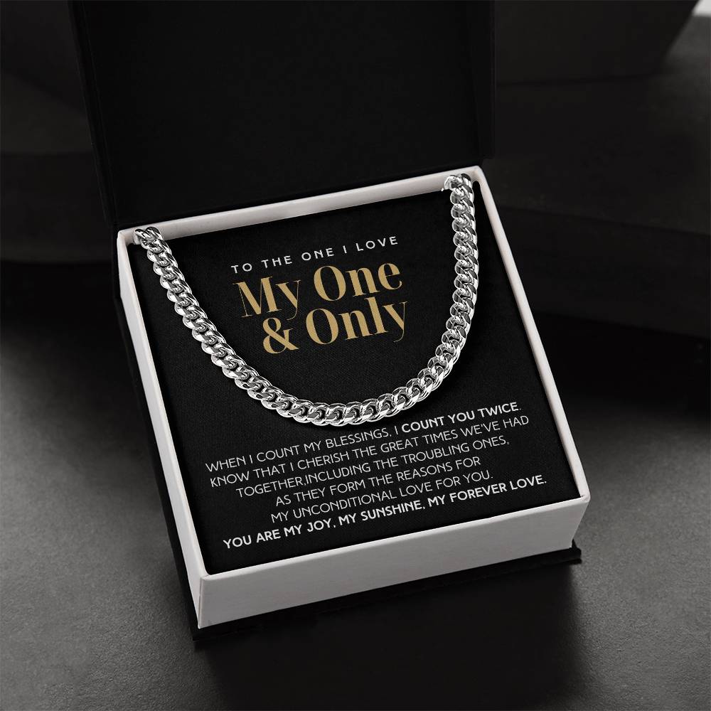 Count You Twice Christmas Gift For Him Link Chain  Limited Time Only - Grabs Yours Now! Cuban Link Chain