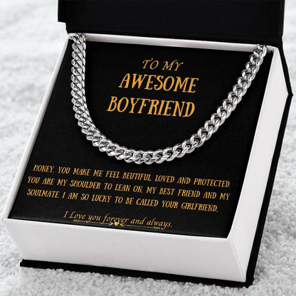 Awesome Boyfriend Cuban Link Chain